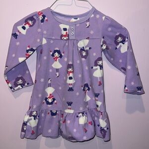Just one you ice skater‎ fleece pajama gown fleece size 2t 
Soft fleece winter
